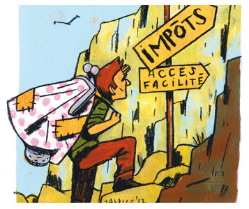 Allo, les impôts? Je suis à sec!