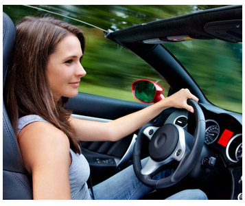 Femme au volant, blessés au tournant