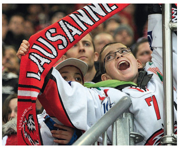Cher, le match de hockey