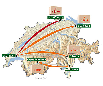 Envoi de colis: la Romandie à la traîne