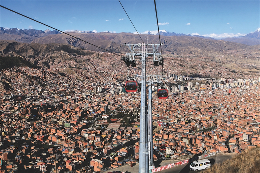 Les télécabines suisses à La Paz