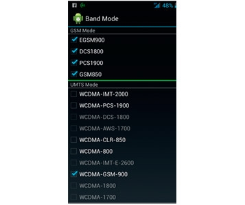 Mode «GSM  uniquement»