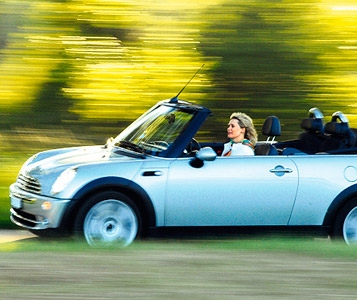 Un cabrio en hiver