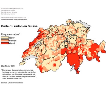 Radon:  normes suisses obsolètes