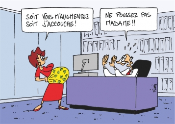 Future maman au travail