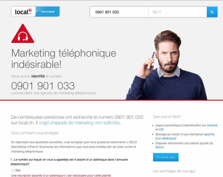 Nouvelle arnaque au 0901