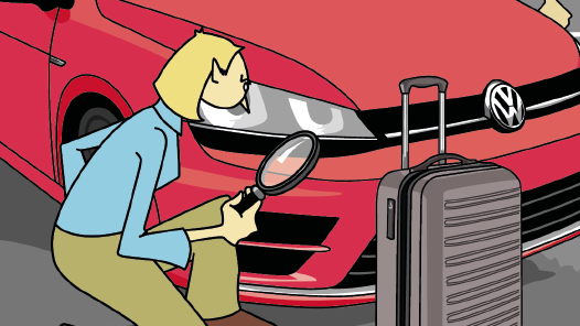 Location de voiture: bien vérifier avant de rouler!